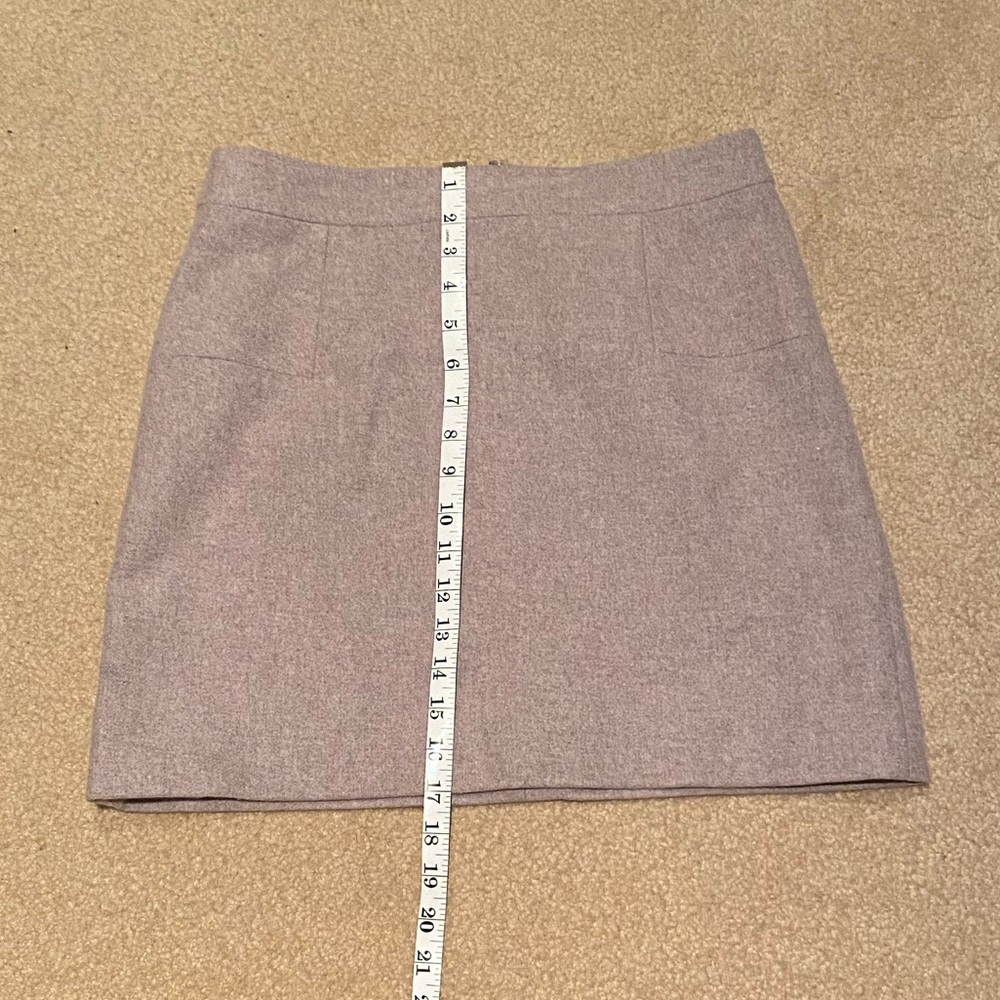 Jcrew Factory Cream Wool Skirt Size 6 - NWT - Picture 2 of 7